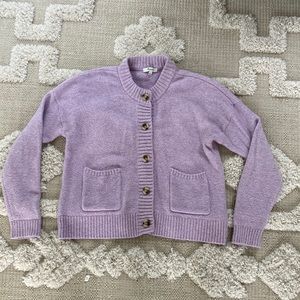 Madewell Colbourne Cardigan lavender size small